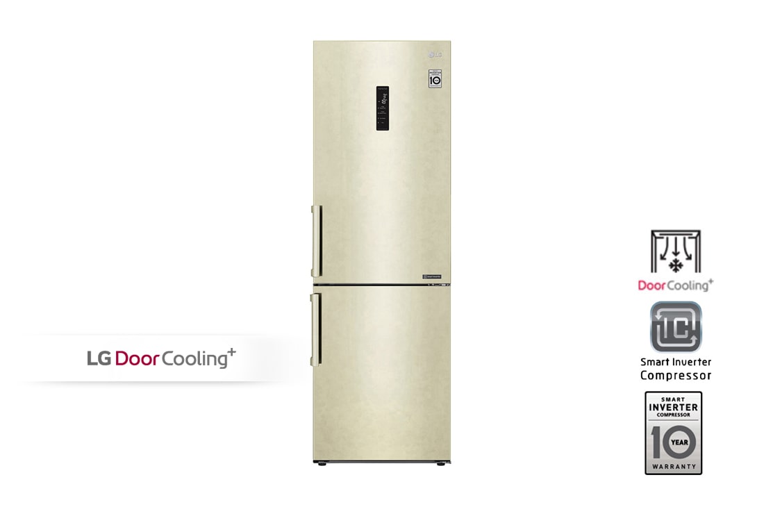 LG Холодильник LG GA-B459BEKL | 374л | DoorCooling? | Бежевый, GA-B459BEKL