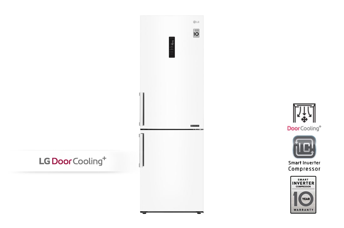 LG Холодильник LG GA-B459BQKL | 374л | DoorCooling? | Белый, GA-B459BQKL