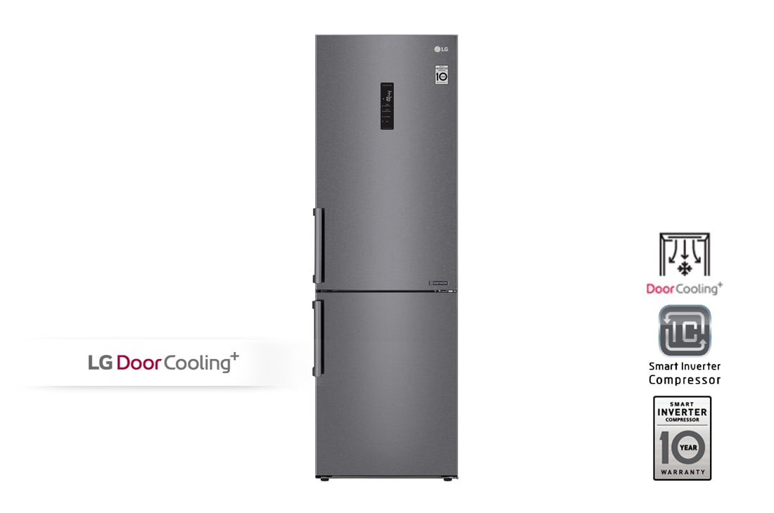 LG Холодильник LG GA-B459BLKL | 374л | DoorCooling? | Графитовый, GA-B459BLKL