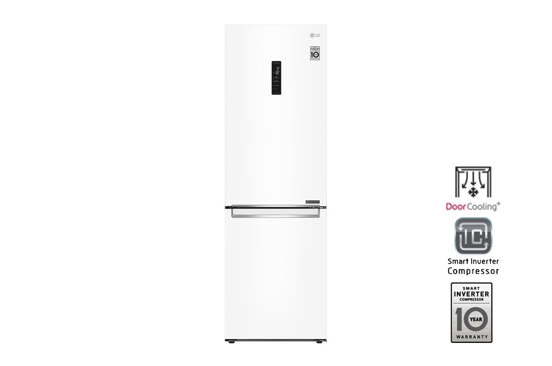 LG Холодильник LG GA-B459SQKL | DoorCooling? | 374л | Белый, GA-B459SQKL