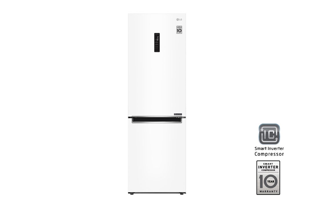 LG Холодильник LG GA-B459MQSL | DoorCooling? | 374л | Белый, GA-B459MQSL