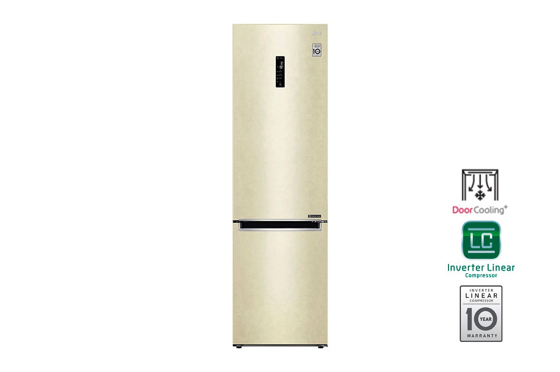 LG Холодильник LG GA-B509MEQZ | 419л | DoorCooling+ | Бежевый, GA-B509MEQZ