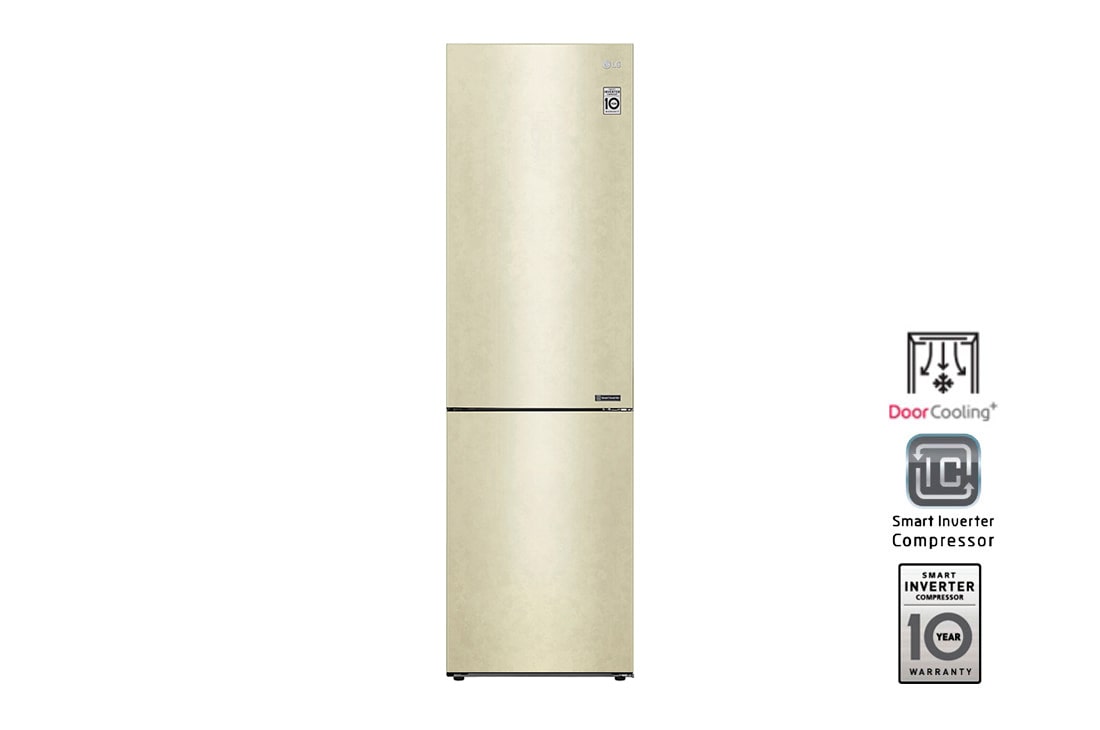LG Холодильник LG GA-B509CECL | 384л | DoorCooling? | Бежевый, GA-B509CECL