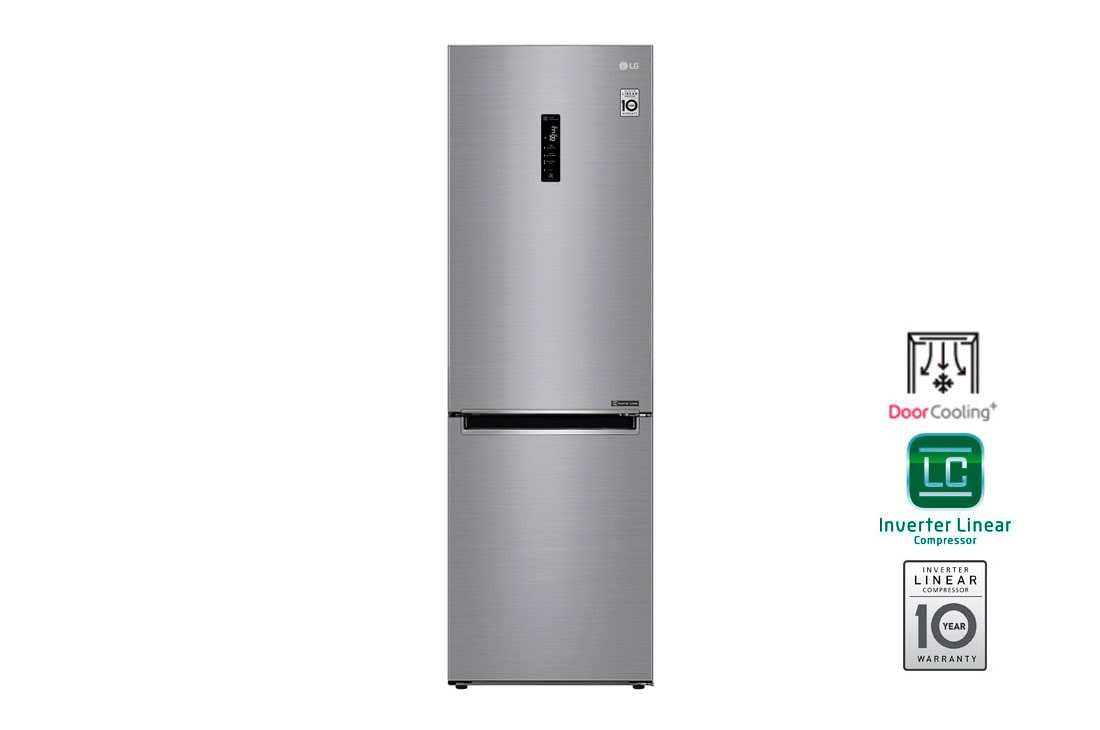 LG Холодильник LG GA-B459MMQZ | DoorCooling? | 374л | Серебристый, GA-B459MMQZ