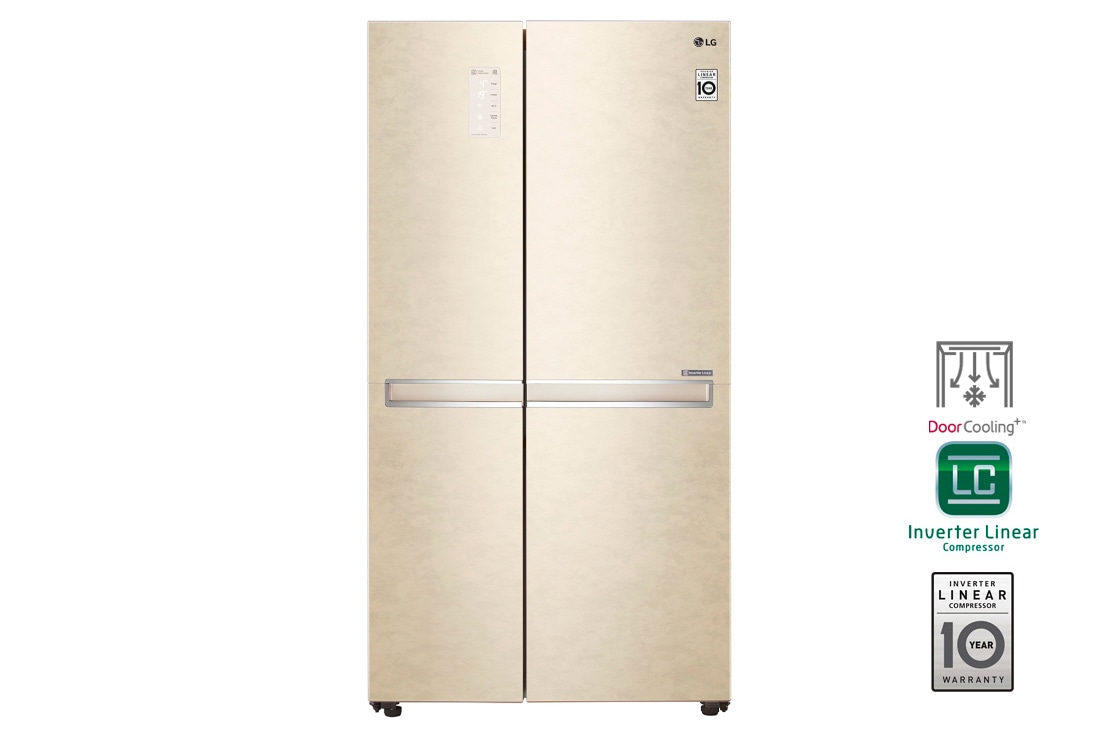 LG Холодильник LG GC-B247SEDC | 687л | DoorCooling+ | Бежевый | LG ThinQ, GC-B247SEDC