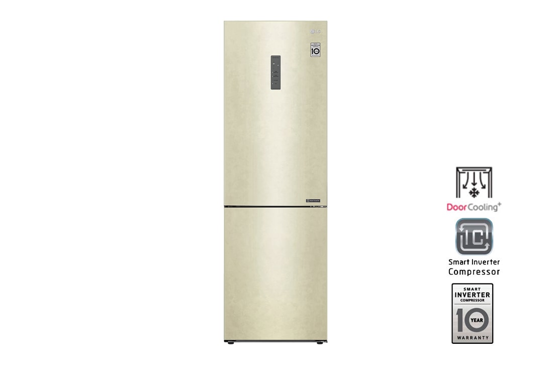 LG Холодильник LG GA-B459CEWL | 374л | DoorCooling? | Бежевый, GA-B459CEWL