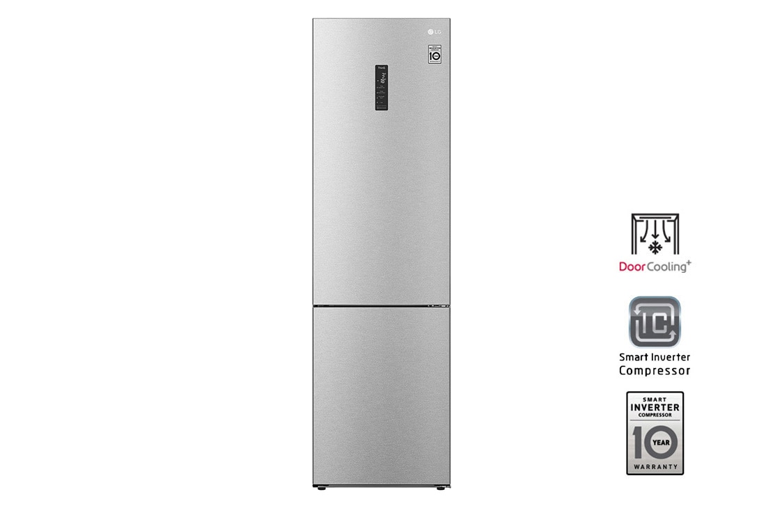 LG Холодильник LG GA-B509CAQM | Объем 419л | DoorCooling+ | ThinQ | Складная полка |Серебристый, GA-B509CAQM