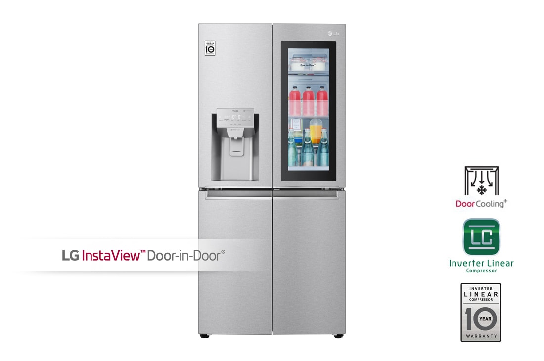 LG Холодильник LG GC-X22FTALL | DoorCooling+ | 570л | Стальной, GC-X22FTALL
