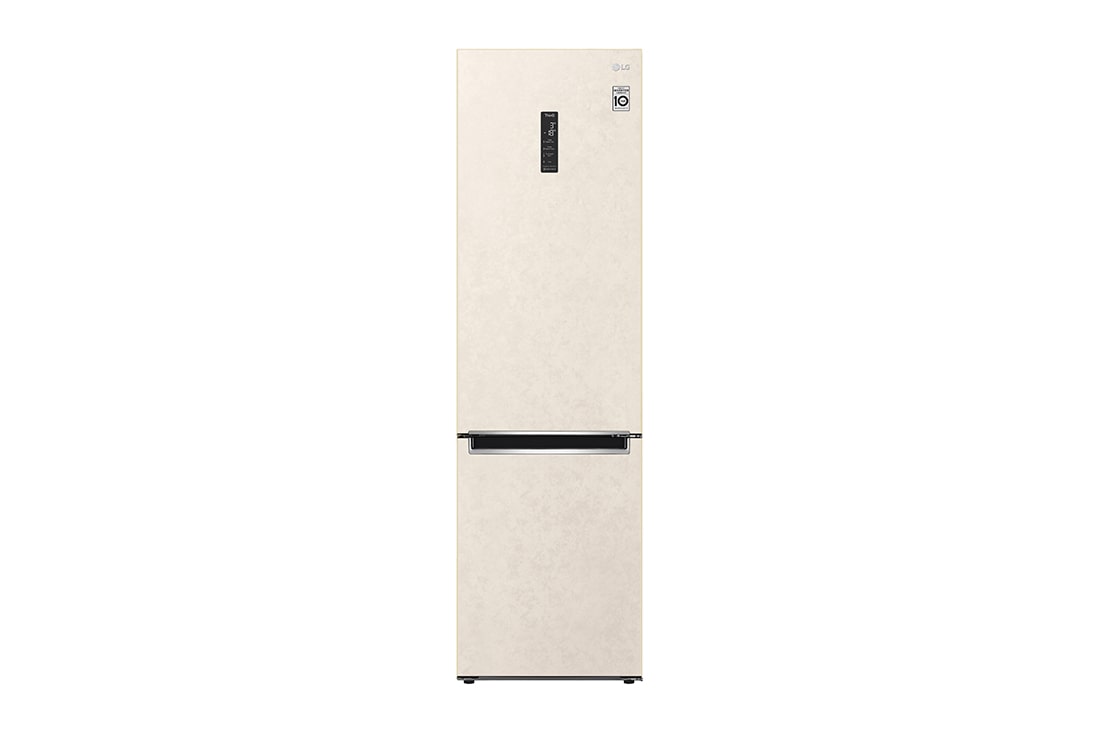 LG Холодильник LG GC-B509MEWM | 419л | DoorCooling? | ThinQ | Бежевый, Front view, GC-B509MEWM