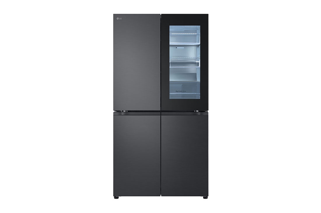 LG Холодильник LG GC-V24FFCHB | Многодверный | Объем 605л | | InstaView? | Складная полка | Metal Fresh? | Гигиенический фильтр HyieneFresh+, Вид спереди, GC-V24FFCHB