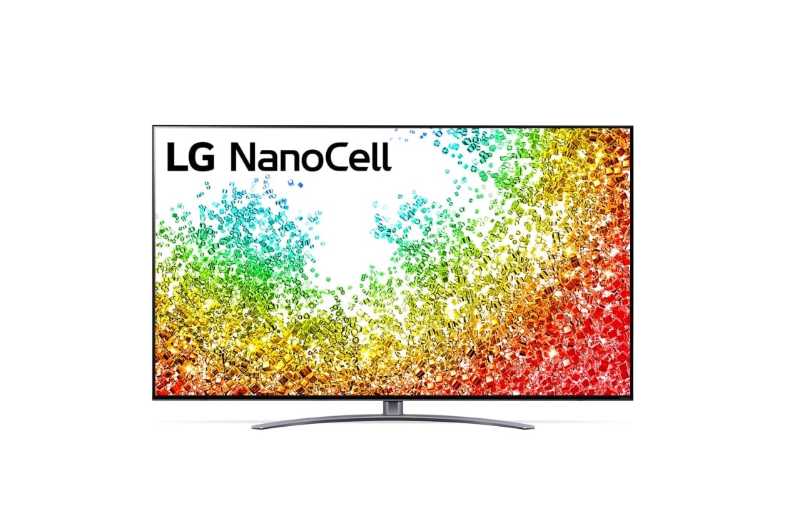 LG 8K NanoCell телевизор 55'' LG 55NANO966PA, Вид телевизора LG NanoCell спереди, 55NANO966PA