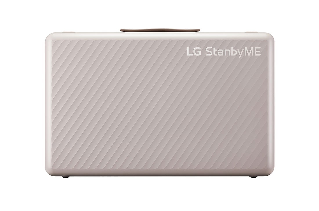 LG Мобильный телевизор 27'' LG StanbyME Go 27LX5QKNA | Кейс для переноски <p>Тип: <a href=/ru/lifestyle-televisions>Лайфстайл</a></p>, Вид изделия спереди с изображением logoа, 27LX5QKNA