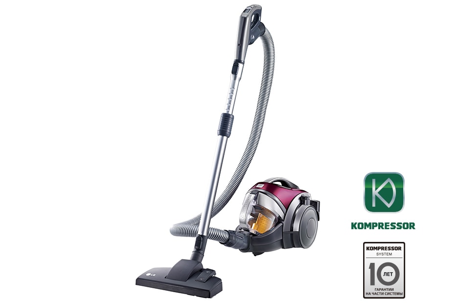 LG Пылесос с автоматической системой прессования пыли Kompressor, VC83203SCAN