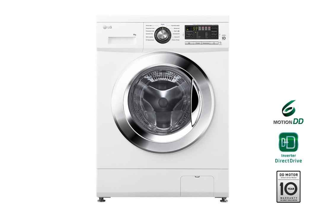 LG Стиральная машина суперузкая LG F1096SD3, прямой привод, 4 кг, F1096SD3