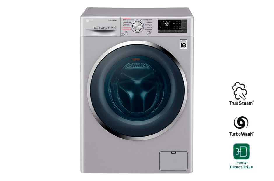 LG Стиральная машина с функцией пара TrueSteam и технологией быстрой стирки TurboWash, F4J7VS2L