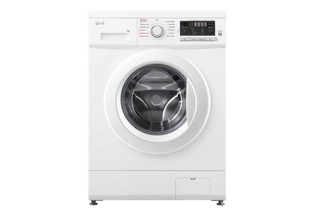 LG Узкая стиральная машина LG F1296HDS0, функция пара Steam, 7кг, F1296HDS0
