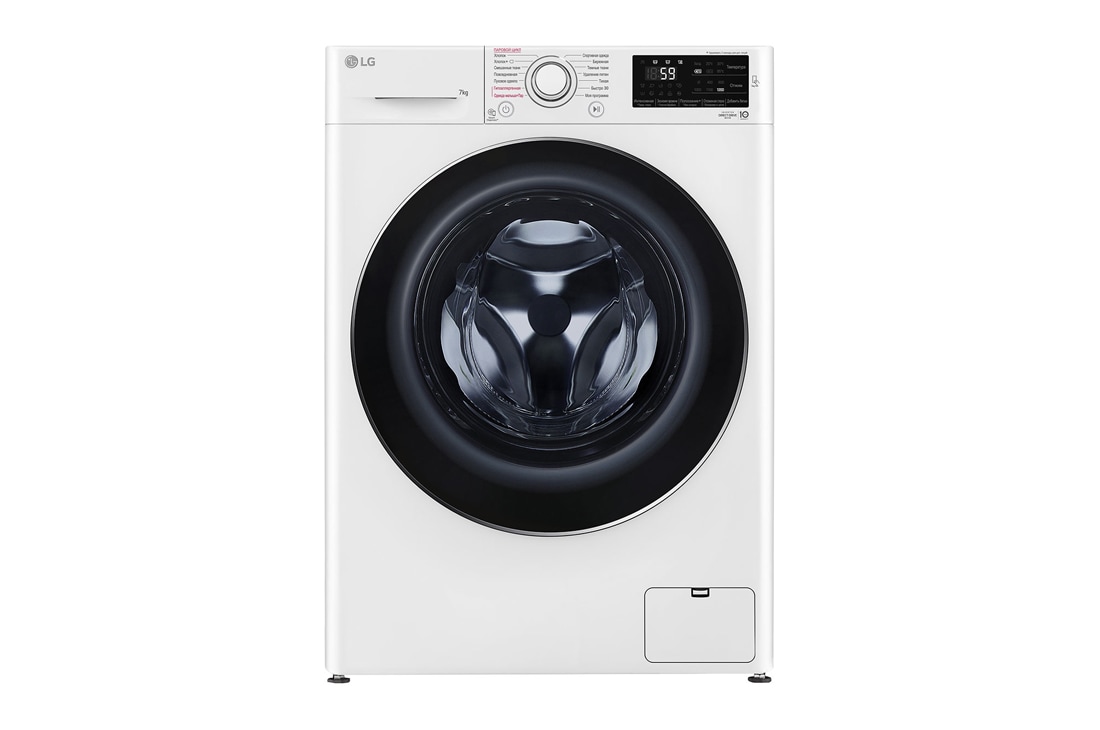 LG Стиральная машина узкая LG F2J6HSDW с паром, 7 кг, Front, F2J6HSDW