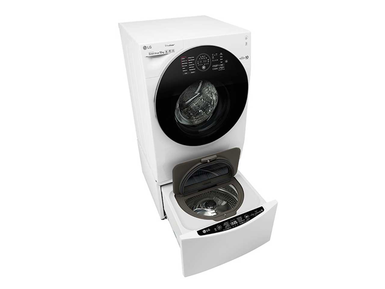 Вид сбоку на стиральную машину LG TWINWash?