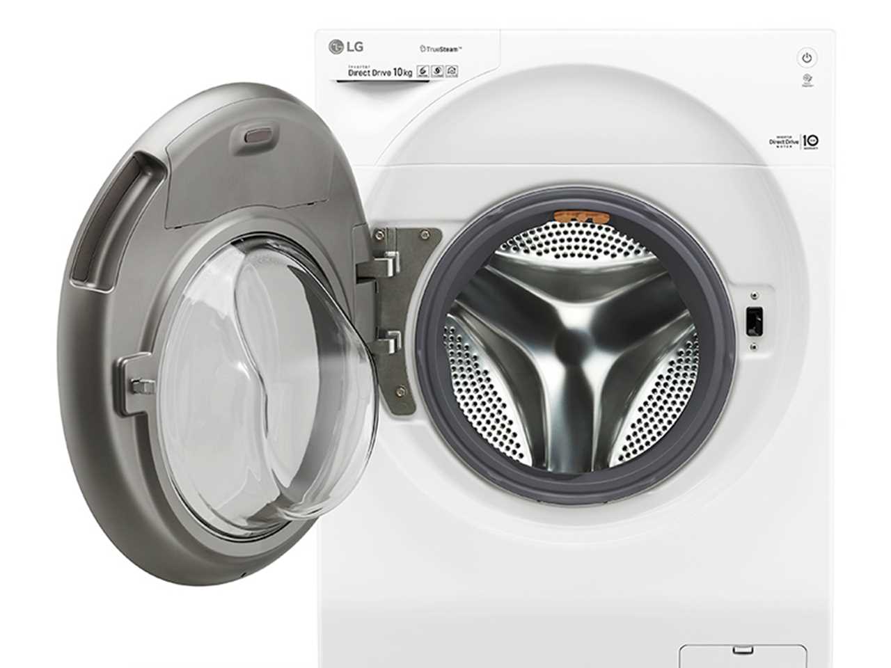Приближённый вид на стиральную машину LG TWINWash?