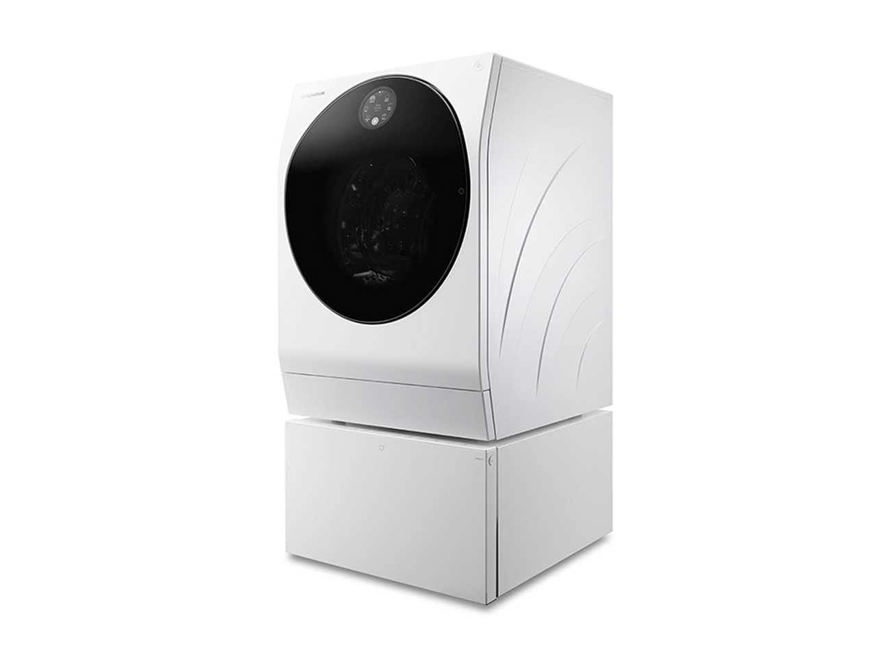 Вид справа на стиральную машину LG Signature TwinWash?