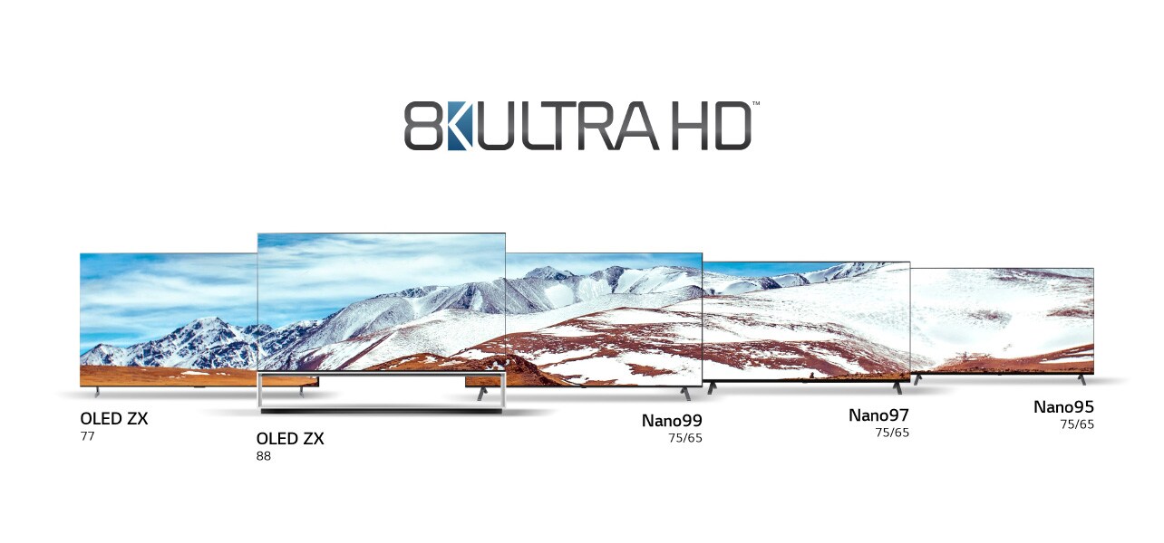 Модельный ряд LG 8K Ultra HD