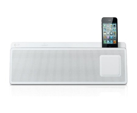 LG Dokovacia stanica s integrovanymi reproduktormi, vykon 30W, FM rádio tuner, vstup pre iPod, iPhone a iPad, Bluetooth, Ekvalizér, dia?kovy ovláda?., ND5520
