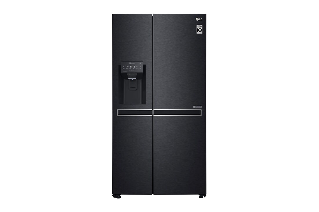 LG Americká chladni?ka | Door-in-Door? | F (v rozsahu A a? G) | Hruby objem 668 l | 431 kWh/rok | LG Lineárny invertorovy kompresor | LG Total No Frost | Multi-Air Flow? | Vonkaj?í LED displej | Nápojovy automat , GSL761MCZZ