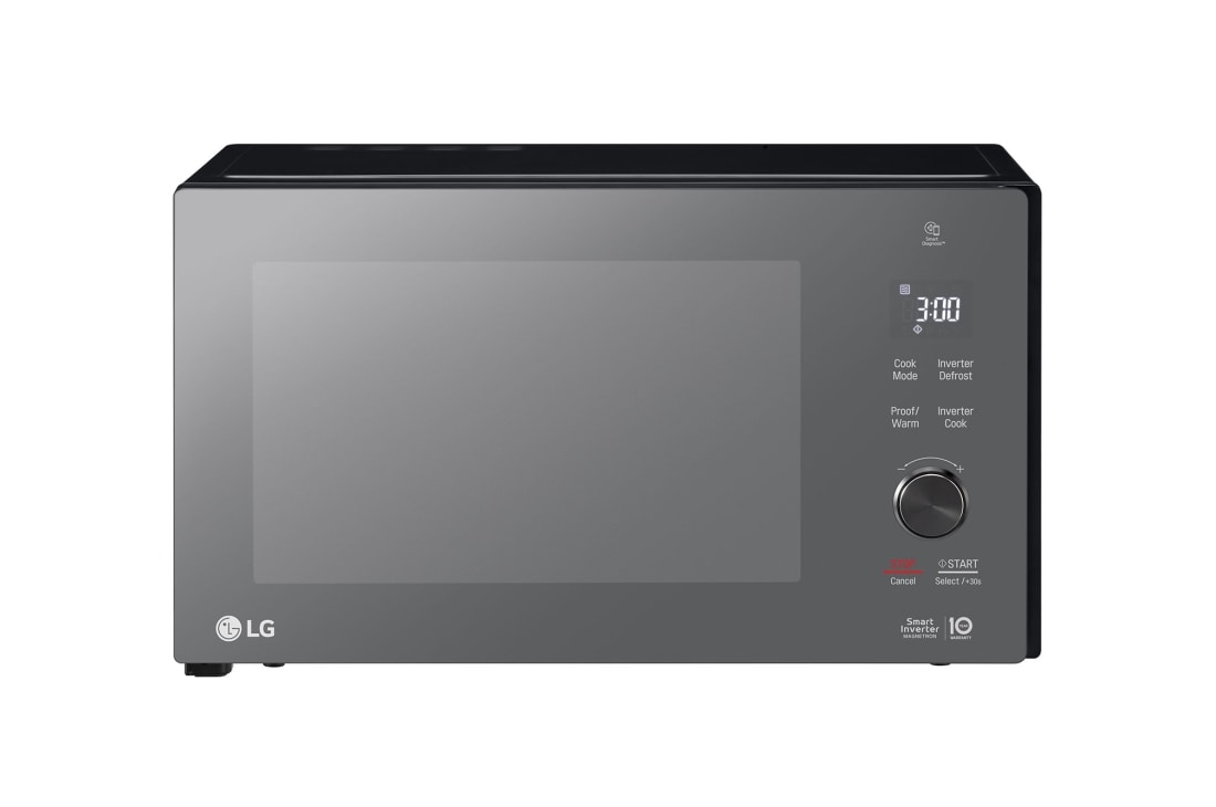 LG Mikrovlnná rúra s grilom| Objem 25 l | Smart Inverter Magnetron | EasyClean ? povrch | Gril s kremíkovym vyhrevnym telesom, Front View, MH6565DPR
