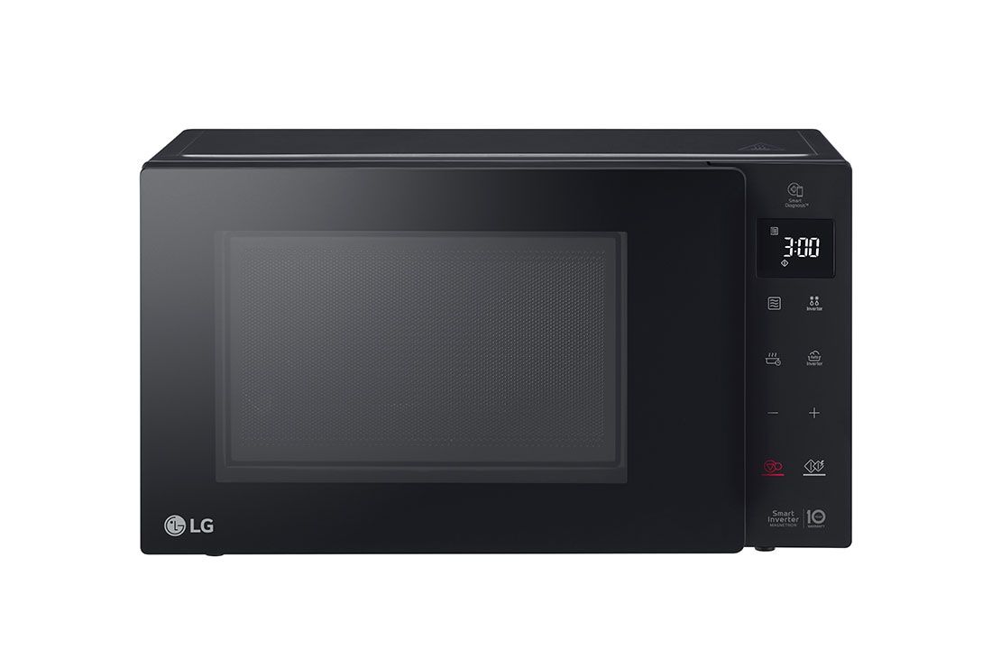 LG Mikrovlnná rúra s grilom | Objem 25 l | Smart Inverter Magnetron | EasyClean? povrch | Gril s kremíkovym vyhrevnym telesom, Front view, MH6336GIB