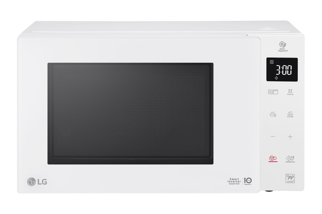 LG 25L EasyClean? Mikrovlnná rúra s grilom, Biela, Front View, MH6535GIH