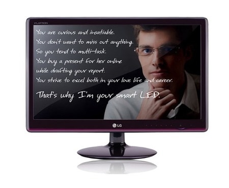LG ?irokouhly 23'' LG LED monitor série E50, E2350T-PN