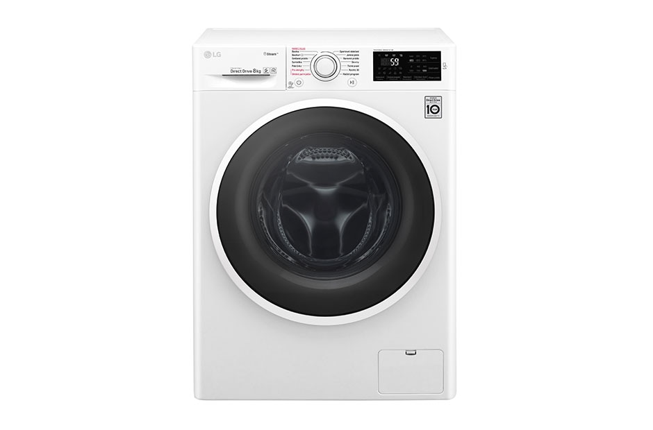 LG 8 kg parná prá?ka, 1200 ot./min, A+++ (v rozsahu A+++ a? D), 6 Motion DD, Steam? - parné pranie, 14 programov, F82J6TY0W
