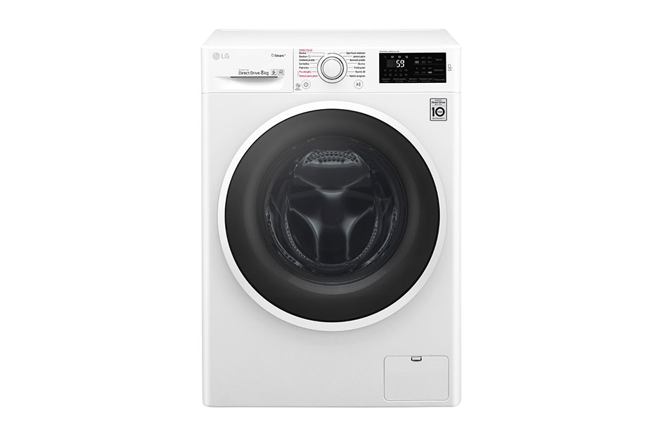 LG 8 kg parná prá?ka, 1400 ot./min, 6 Motion DD, Steam? - parné pranie, 14 programov, F84J6TY0W