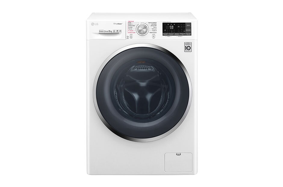 LG 8 kg parná prá?ka, 1400 ot./min, 6 Motion DD, TrueSteam? - parné pranie, 14 programov, F84J8TS2W