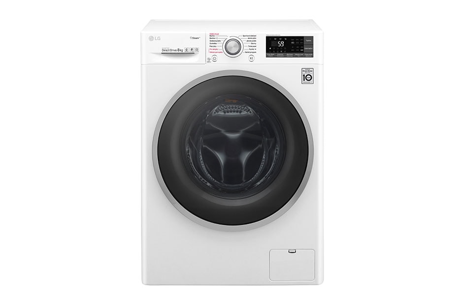 LG 8 kg parná prá?ka, 1400 ot./min, 6 Motion DD, Steam? - parné pranie, 14 programov, F84J7TY1W