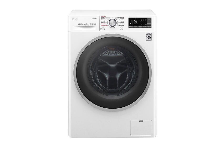 LG 7 kg parná prá?ka, 1200 ot./min, 6 Motion DD, Direct Drive?, Steam? - parné pranie, ThinQ?, Prida? bielizeň, 14 programov, F72J7HY1W