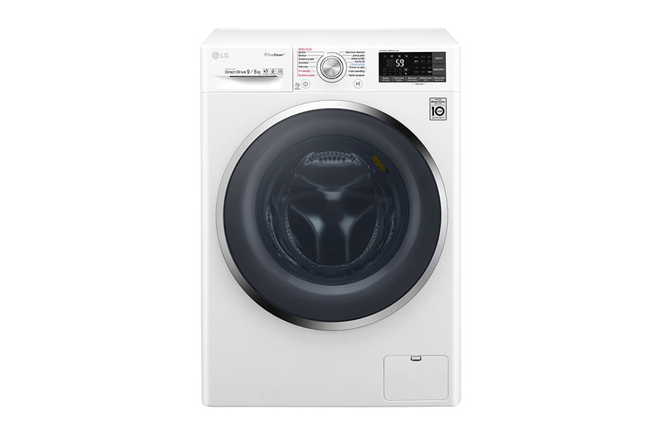 LG 9 kg parná prá?ka / 6 kg su?i?ka, 1400 ot./min, 6 Motion DD, Direct Drive?, TrueSteam? -  parné pranie, ThinQ?, Prida? bielizeň, 14 programov, 8 mo?ností su?enia, F94J8FH2W