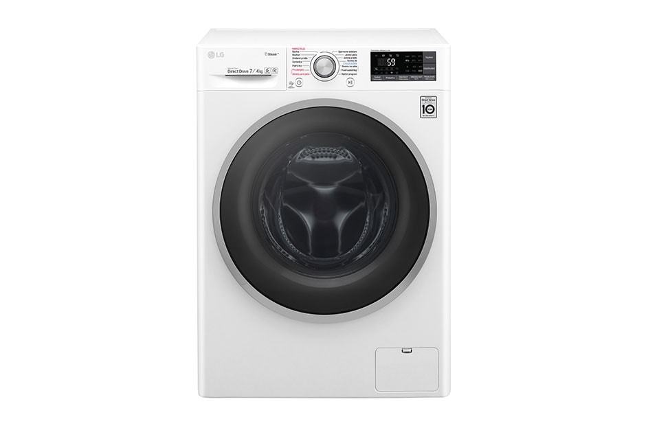 LG 7 kg parná prá?ka / 4 kg su?i?ka, 1200 ot./min, B (v rozsahu A a? G), 6 Motion DD, Direct Drive?, Steam? - parné pranie, ThinQ?, Prida? bielizeň, 14 programov, 7 mo?ností su?enia, F72J7HG1W