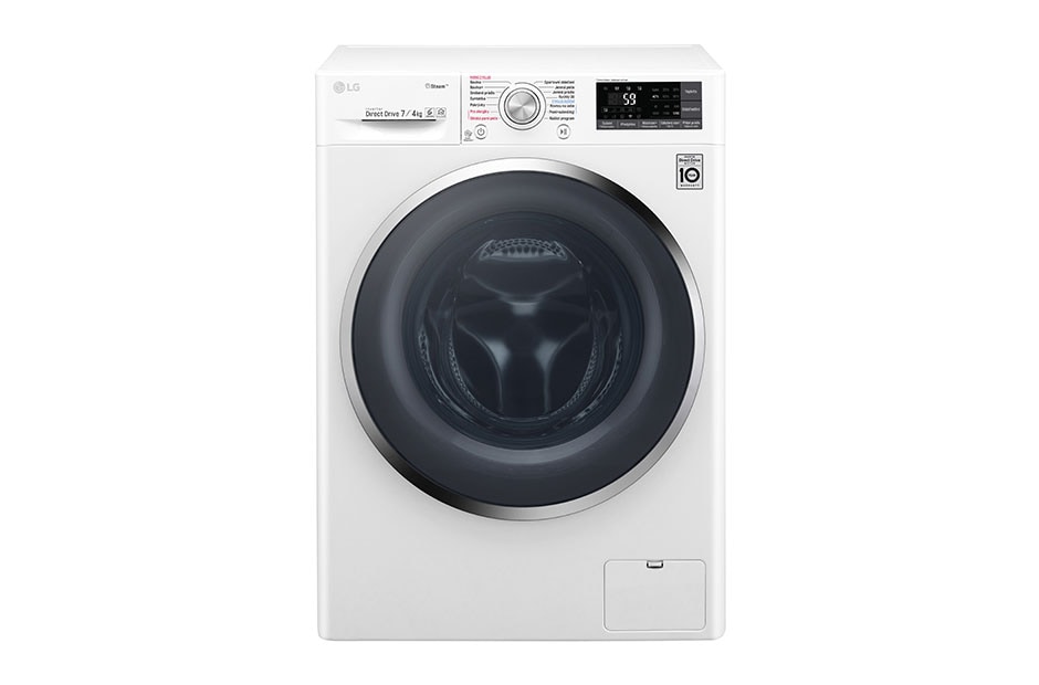 LG 7 kg parná prá?ka / 4 kg su?i?ka, 1200 ot./min, B (v rozsahu A a? G), 6 Motion DD, Direct Drive?, Steam? - parné pranie, ThinQ?, Prida? bielizeň, 14 programov, 7 mo?ností su?enia, F72J7HG2W