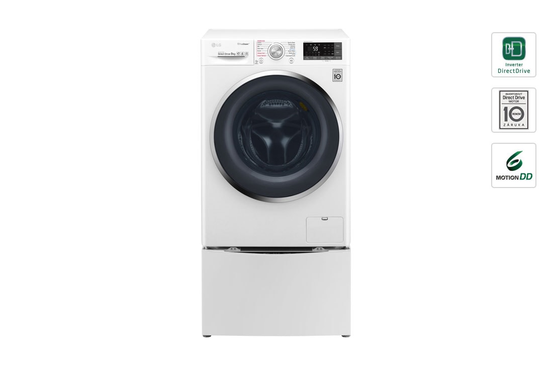 LG 10,5 kg parná prá?ka / 7 kg su?i?ka / 2 kg mini pra?ka, TWINWash?, 1400 ot./min, 6 Motion DD, Direct Drive?, TrueSteam?, EcoHybrid?, TurboWash?, ThinQ? + WiFi pripojenie, Prida? bielizeň, 14 programov, 8 mo?ností su?enia, F104J8JH2WD