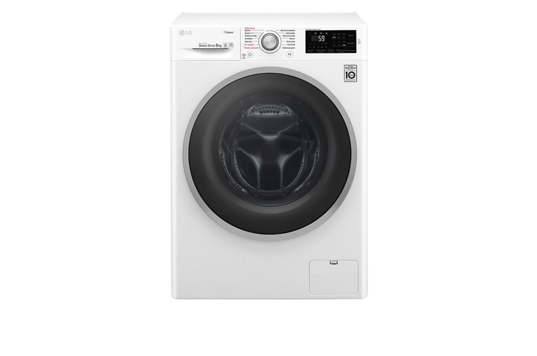 LG 8 kg parná prá?ka, 1400 ot./min, A+++ (v rozsahu A+++ a? D), 6 Motion DD, Steam? - parné pranie, 14 programov, F84J6TY1W