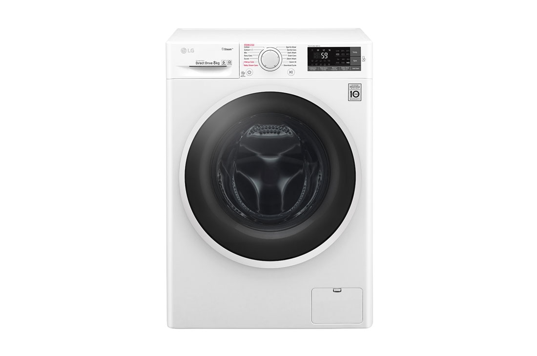 LG 8 kg parná prá?ka, 1400ot./min, A+++ (v rozsahu A+++ a? D), 6 Motion DD, Direct Drive?, Steam - parné pranie, ThinQ?, Prida? bielizeň, 14 programov, FW84J6TY0