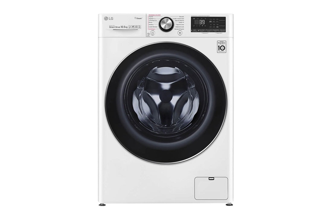 LG 10,5 kg parná prá?ka, A+++ (v rozsahu A+++ a? D), Direct Drive? motor, TurboWash?360° - pranie za 39 minút, Steam+? - parné pranie,  AI DD? - optimálna vo?ba pracích pohybov, ThinQ? + WiFi, F4WV910P2