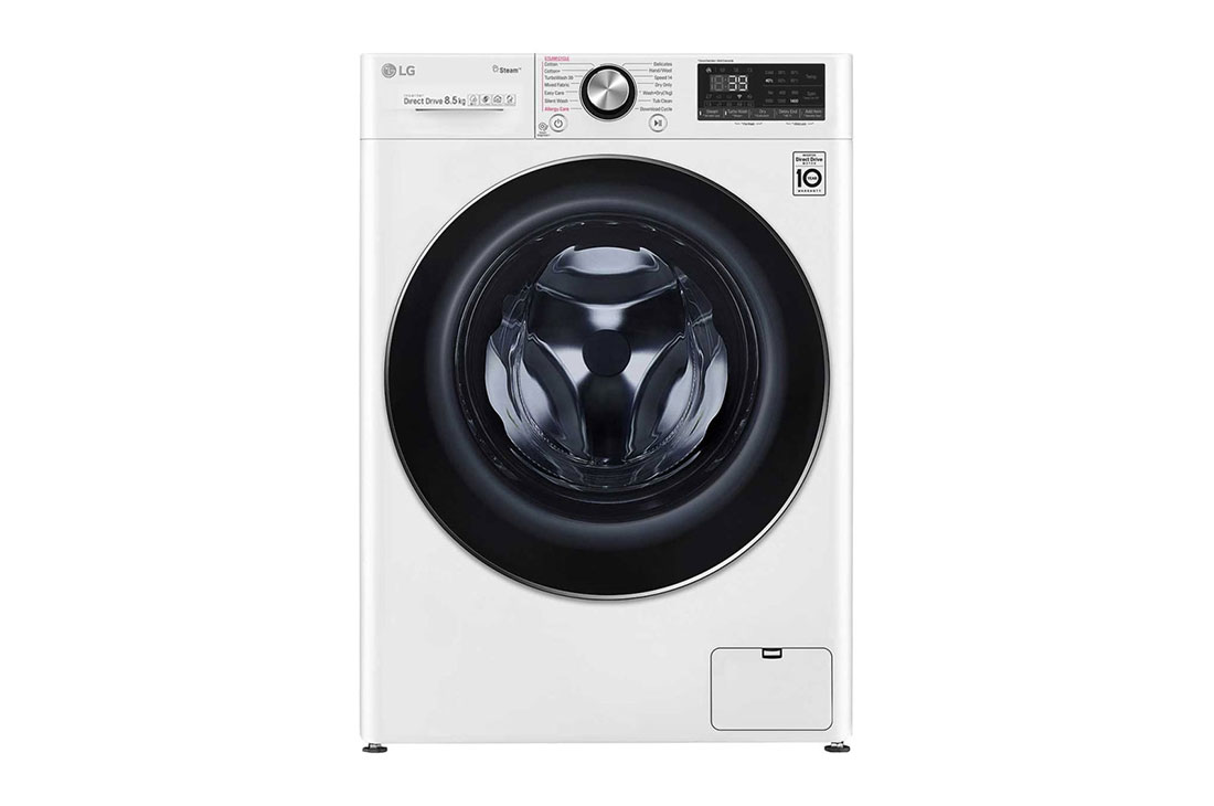 LG 8,5 kg parná prá?ka, A+++ (v rozsahu A+++ a? D), Direct Drive? motor, TurboWash? 360° - pranie za 39 minút,  AI DD? - optimálna vo?ba pracích pohybov, parná starostlivos? Steam +?, ThinQ? + WiFi, F2WV9S8P2