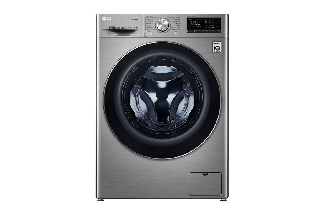 LG 9 kg parná prá?ka, A+++ (v rozsahu A+++ a? D), Direct Drive? motor, AI DD? - optimálna vo?ba pracích pohybov, TurboWash?, Steam+? - parné pranie, ThinQ? + WiFi, F4WV709P2T