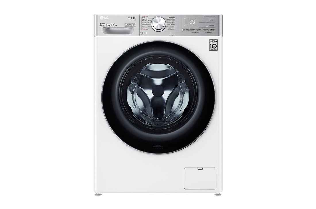 LG 8,5 kg slim parná prá?ka LG | 1200 ot./min | Direct Drive? | AI DD? | TurboWash?360°, F28V9GW2W, F28V9GW2W