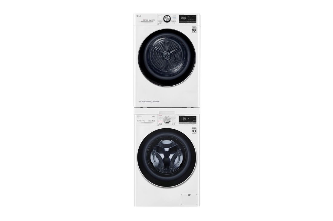 LG BALí?EK PRANIE | Prá?ka F49V5VW0W + Su?i?ka RC81V9AV4Q + Vysuvny medzikus, f49v5vw0w, LAUNDW16