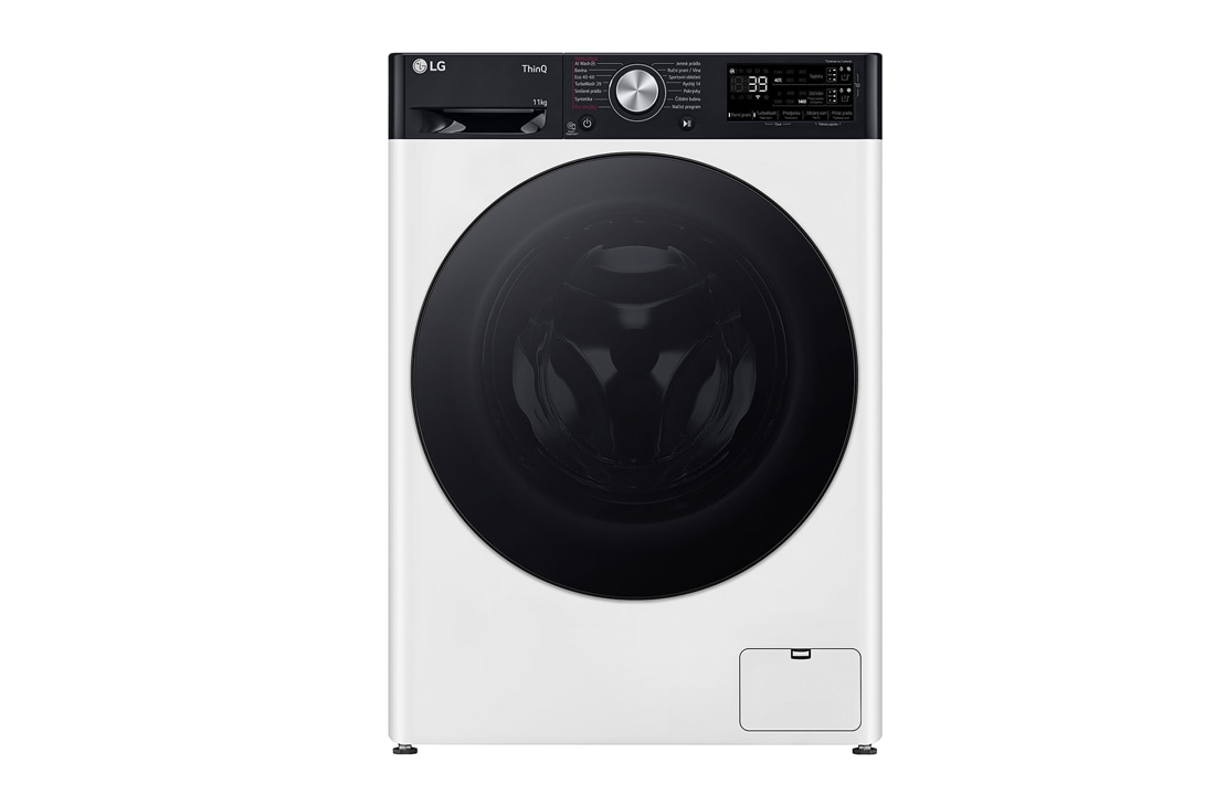 LG 11 kg parná prá?ka LG | 1400 ot./min | Direct Drive? | AI DD? | ezDispense? | TurboWash?360°, front view, FASR7A14WG