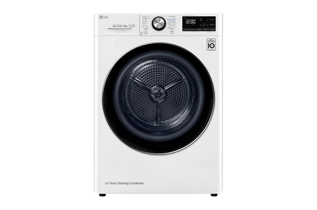 LG 8 kg su?i?ka LG | Re?im Energia / ?as | automatické ?istenie kondenzátora | Wi-Fi, RC81V9AV2W, RC81V9AV2W