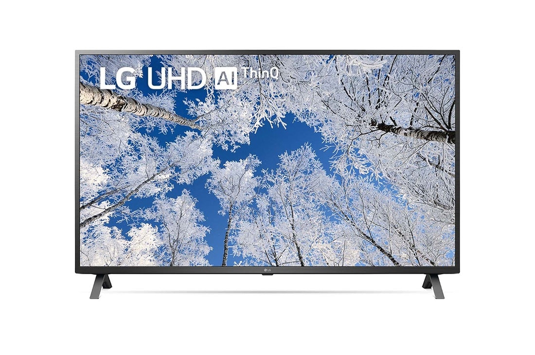LG 50'' LG UHD TV, webOS Smart TV, Poh?ad spredu na televízor LG s rozlí?ením UHD s ilustra?nym obrázkom a logom produktu, 50UQ70003LB